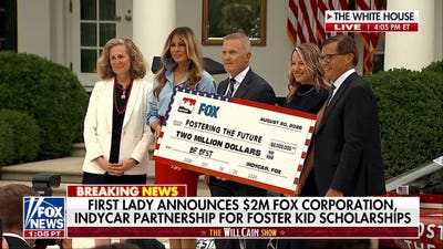 First lady Melania Trump announces $2 million scholarship initiative to help foster children