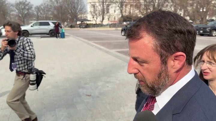 Sen. Markwayne Mullin takes questions after Trump taps him for DHS