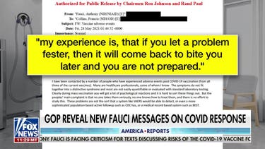 Fauci emails reveal concerns over COVID vaccine side effects