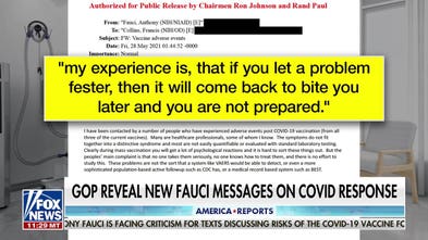 Fauci emails reveal concerns over COVID vaccine side effects