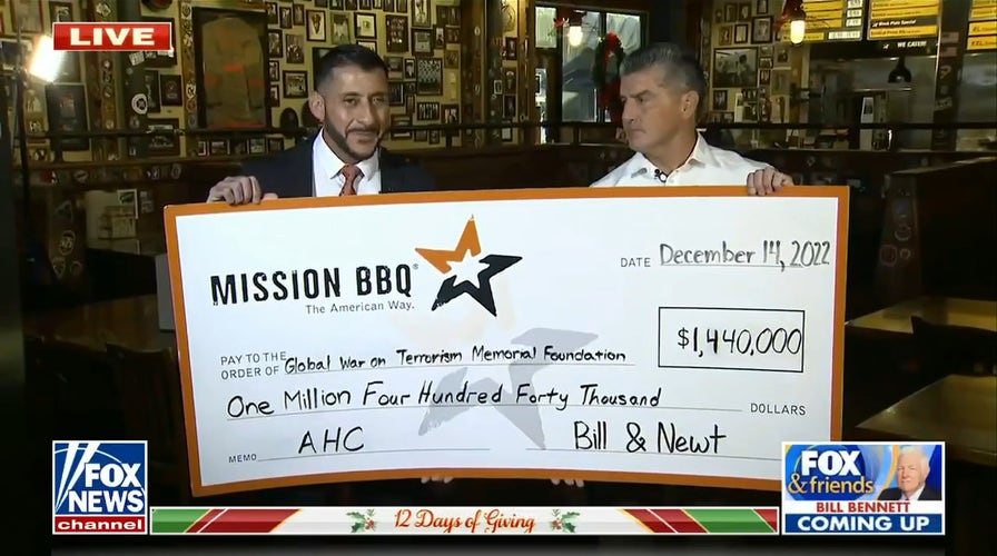 Mission BBQ donates more than $1 million to Global War on Terrorism Memorial Foundation