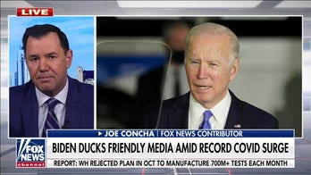 No excuses for Biden's failure to deliver on testing amid surge of 'Taliban of COVID variants,' omicron: Joe Concha