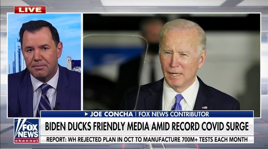 No excuses for Biden's failure to deliver on testing amid surge of 'Taliban of COVID variants,' omicron: Joe Concha