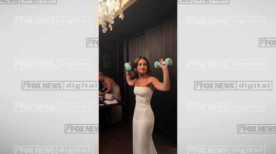 Ohio bride goes viral for lifting weights before she walked down the aisle