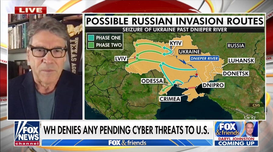 Rick Perry rips 'inept' Psaki for denying Russia cyber threat