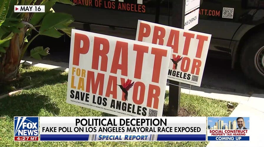 Fake poll on Los Angeles mayoral race causes controversy