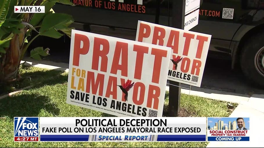 Fake poll on Los Angeles mayoral race causes controversy