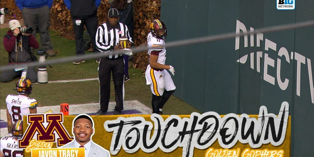 Javon Tracy completes 5-yard pass for a TD, Minnesota takes lead over Northwestern