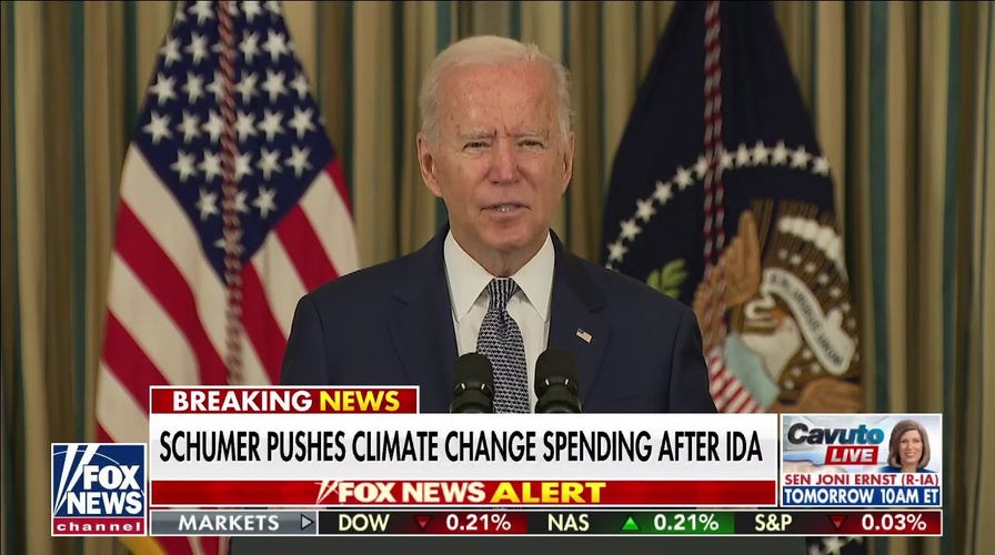 Dems push Biden on spending bill following Hurricane Ida