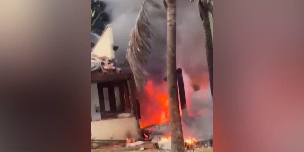 Aftermath of a plane crash in Brazil's Sao Paolo state | Fox News Video