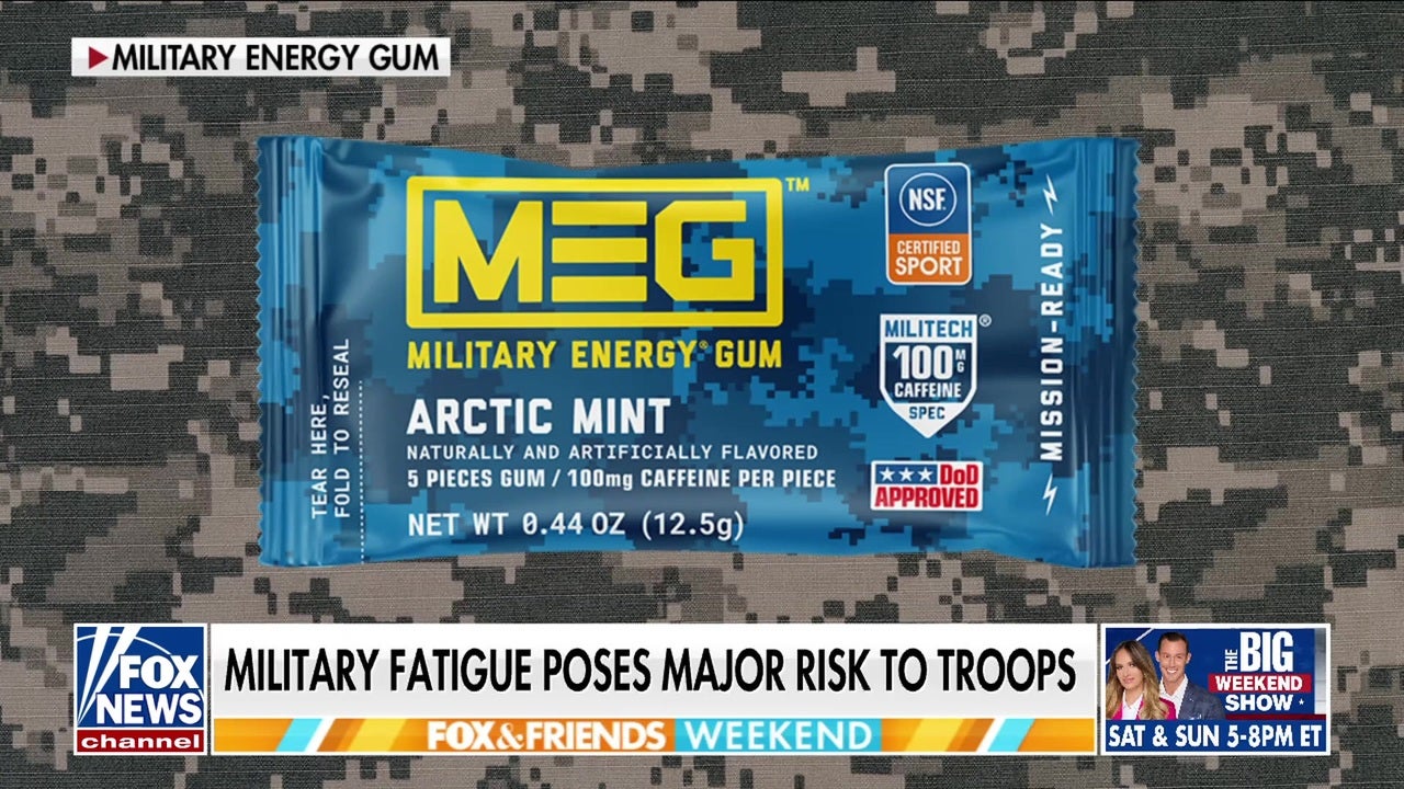 Caffeinated gum aims to combat military fatigue