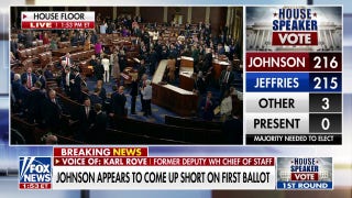 Mike Johnson failing to receive majority vote on first ballot to remain speaker is ‘rather strange’, says Karl Rove - Fox News