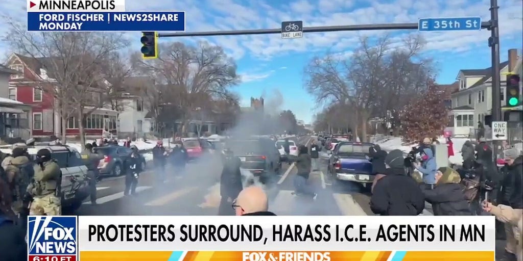 Anti-ICE agitators harass federal agents in Minneapolis