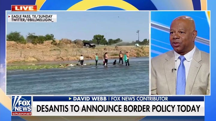 DeSantis teases new border policy in 2024 ad.
