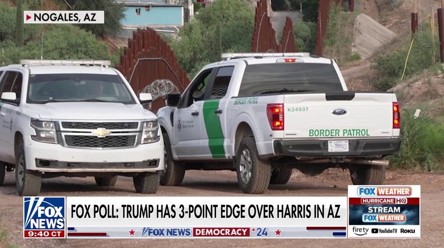 Trump leading in Arizona as Harris makes border trip