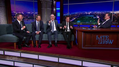 Kimmel demands Colbert unleash 'angry Stephen' in response to show's cancellation