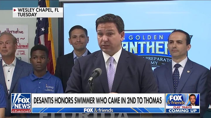 Ron DeSantis honors NCAA female swimmer who finished second to Lia Thomas
