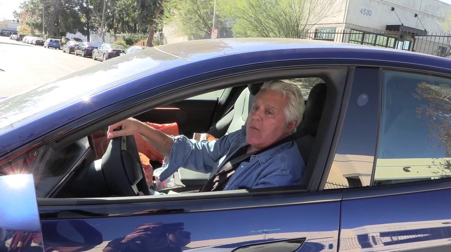 Jay Leno jokes about his motorcycle accident which left him with two broken ribs