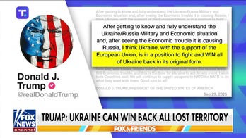 Trump suggests Ukraine can win back all territory lost to Russia