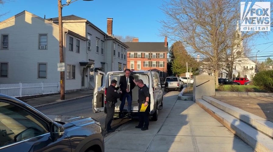 Brian Walshe arrives at court for the first day of his murder trial