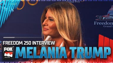First Lady Melania Trump Speaks To Jamie Little during Freedom 250