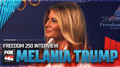 First Lady Melania Trump Speaks To Jamie Little during Freedom 250