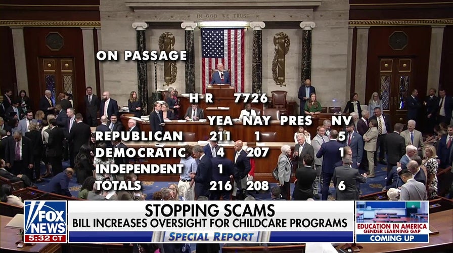 House Republicans advance anti-fraud legislation with child care oversight bill clearing chamber