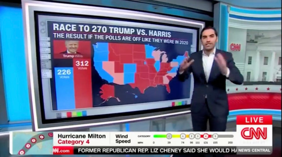 Si los errores de las encuestas de 2024 reflejan los de las elecciones de 2020, Trump "ganará por goleada", advierte el gurú de los datos de CNN