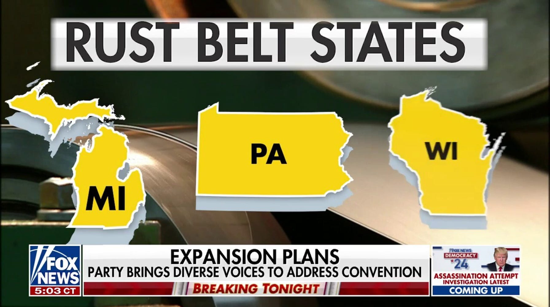 Democrats Feel Pressure as GOP Unites at RNC, Targets Rust Belt with JD Vance