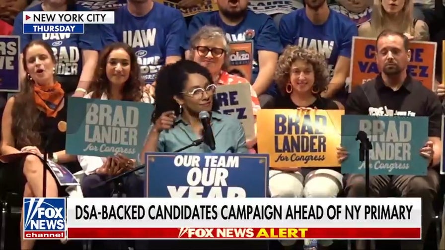 DSA-backed Democratic candidates campaign ahead of New York primary