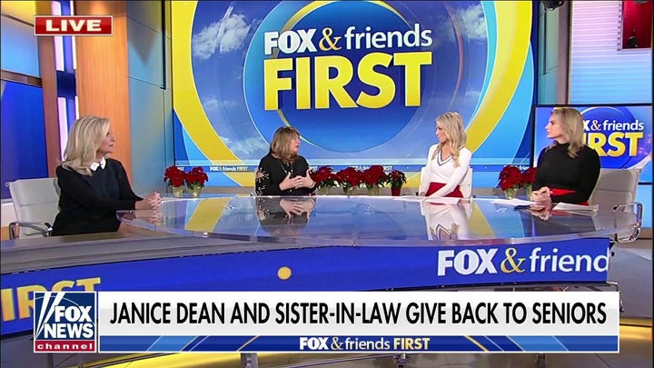 Janice Dean and sister-in-law provide Christmas gifts to seniors in nursing homes