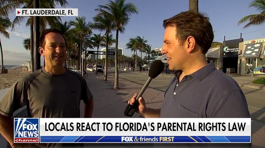 Todd Piro talks to Florida locals about new parental rights law