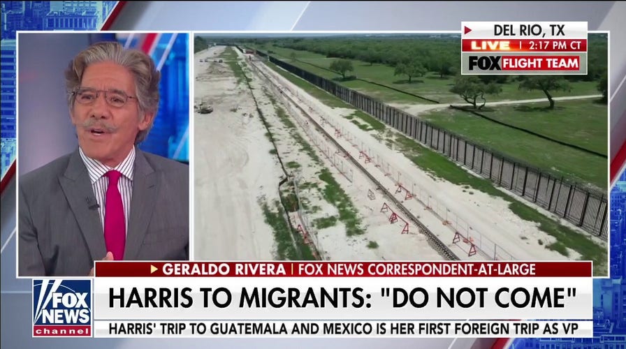 Geraldo blasts Biden on border security as Harris travels to Guatemala