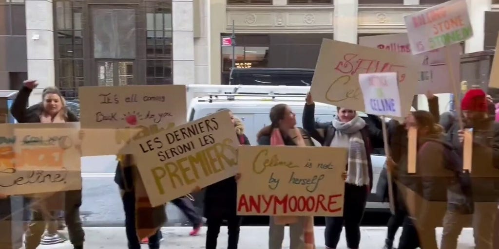 Celine Dion Fans Protest Outside The Rolling Stone Offices After They ...