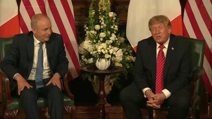 Trump dice que «le encantaría ver» una Irlanda unificada y predice que «al final acabará pasando»