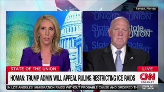 Tom Homan pushes back on CNN host question about 'reasonable suspicion' regarding ICE detainments
