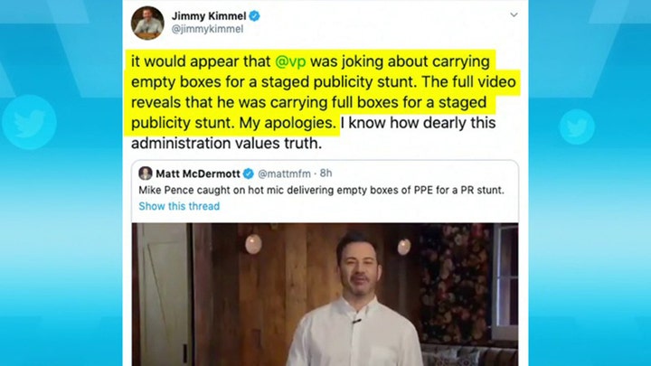 Jimmy Kimmel apologizes to Pence