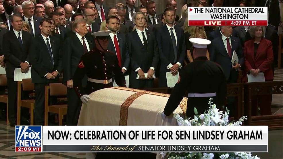Lindsey Graham's funeral attended by US politicians, world leaders