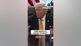 President Donald Trump MARVELS at warfare technology