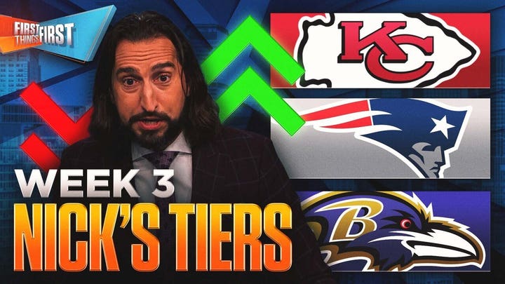 Patriots have ‘major QB concerns’, Ravens ‘should be fine’, Chiefs or Bills atop Nick’s Tiers? | FTF