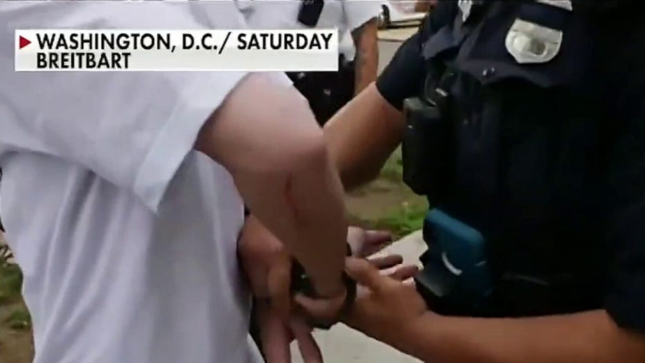 Pro-life activists arrested for writing on sidewalk with chalk