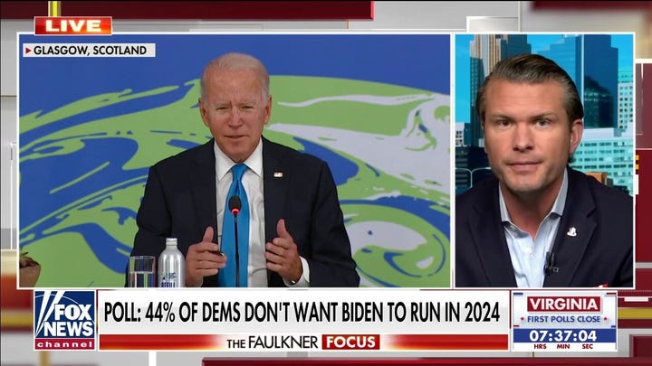 Poll indicates 44% of Democrats don't want Biden to run for reelection