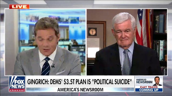 Gingrich on Dems' $  3.5T spending plan: Ideology is defeating reality
