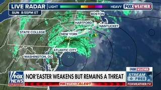 Nor’easter weakens but remains a threat on East Coast