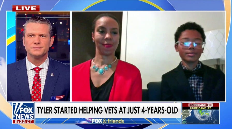 12-year-old Patriot Award winner gives update on efforts to help veterans