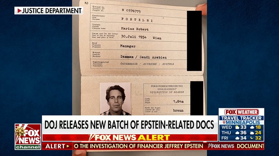 DOJ's latest Epstein dump surfaces fake passport, Trump flight records