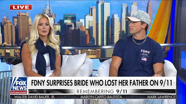 FDNY escorts bride who lost her father on 9/11 to wedding venue