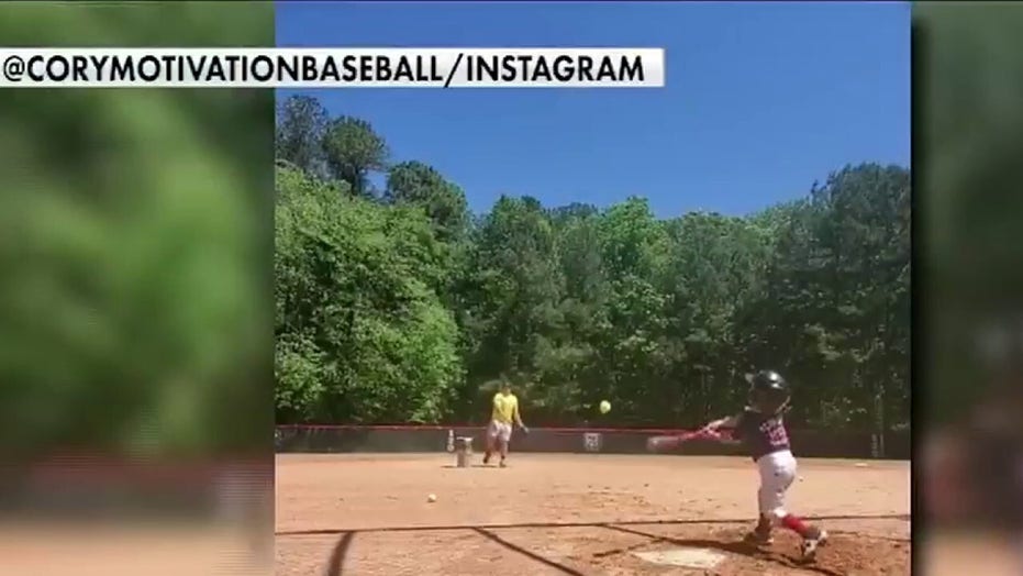 Proud Georgia father reacts to viral video of 4-year-old son hitting first home run