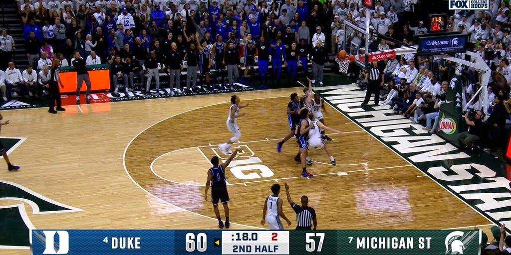 Caleb Foster hits dagger 3-pointer, sealing Duke's win over Michigan State