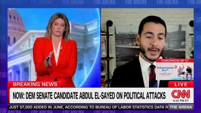 Democratic Senate candidate asked three times if Israel has a right to exist